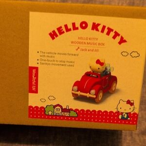 Hello Kitty Wooden Music Box - Red